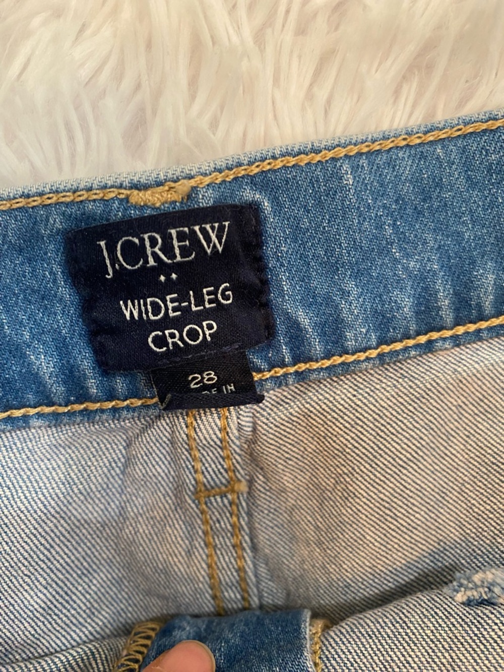 J. Crew Light Blue High-Rise Wide-Leg Jeans - Picture 4 of 6